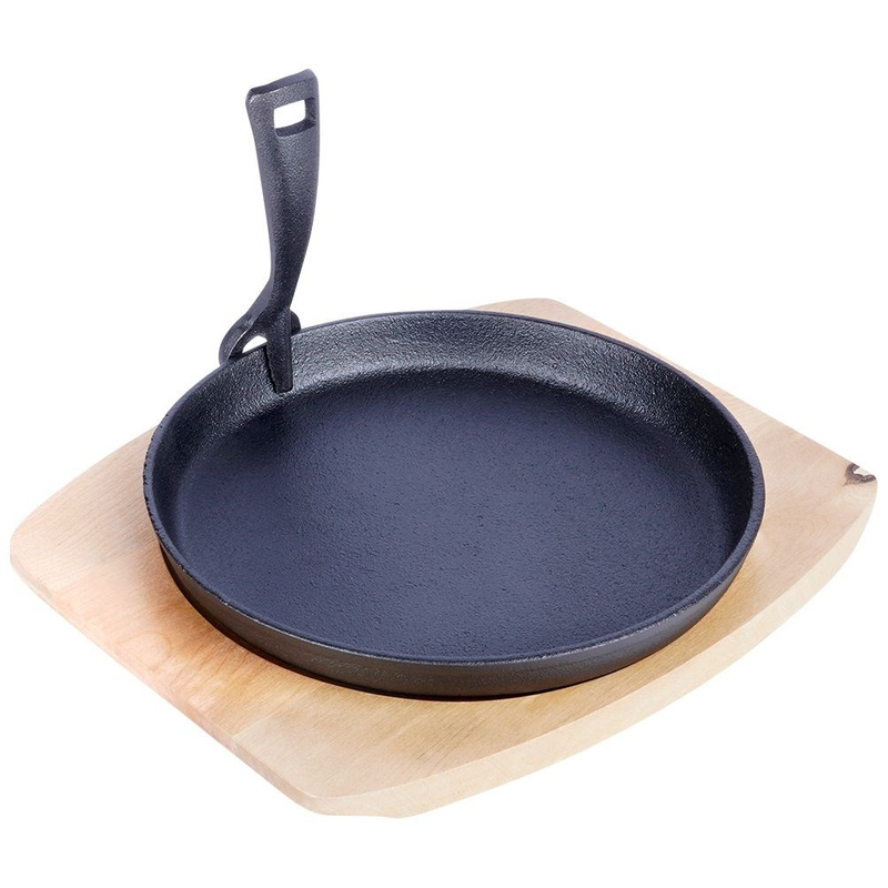 ORION Cast-iron pan plate cast-iron 22 cm with board