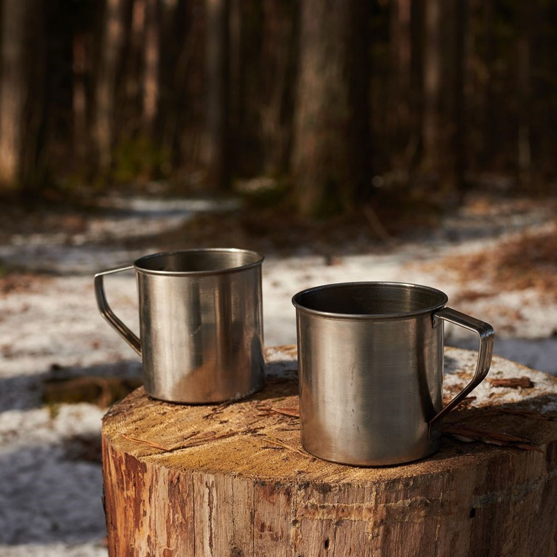 ORION Mug / steel pot with a handle tourist 9 cm 0,45L