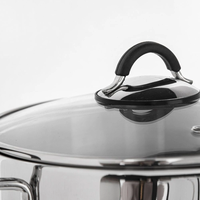 ORION Steel pot DALIE with lid 16 cm 1,8L gas induction