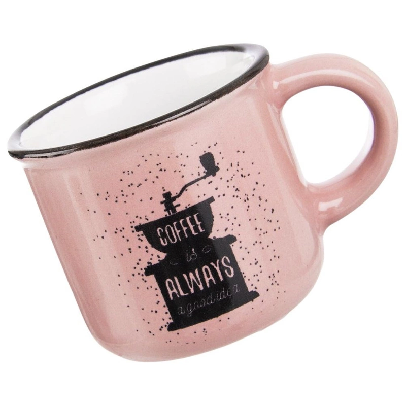 ORION Ceramic mug with handle for coffee espresso 90 ml