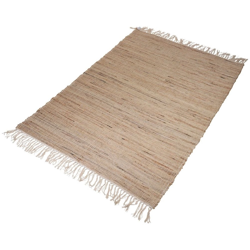Teppich Dekorationsteppich rechteckig aus Jute Baumwolle BOHO 120x180 cm