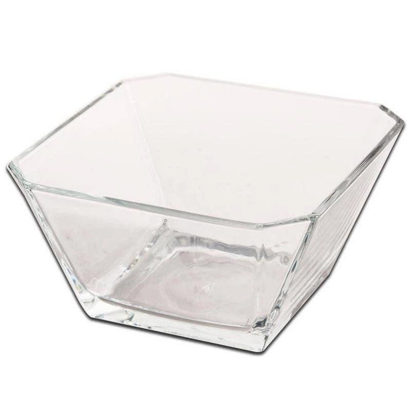 Szklana miska do sałatek kwadratowa 19x19 cm