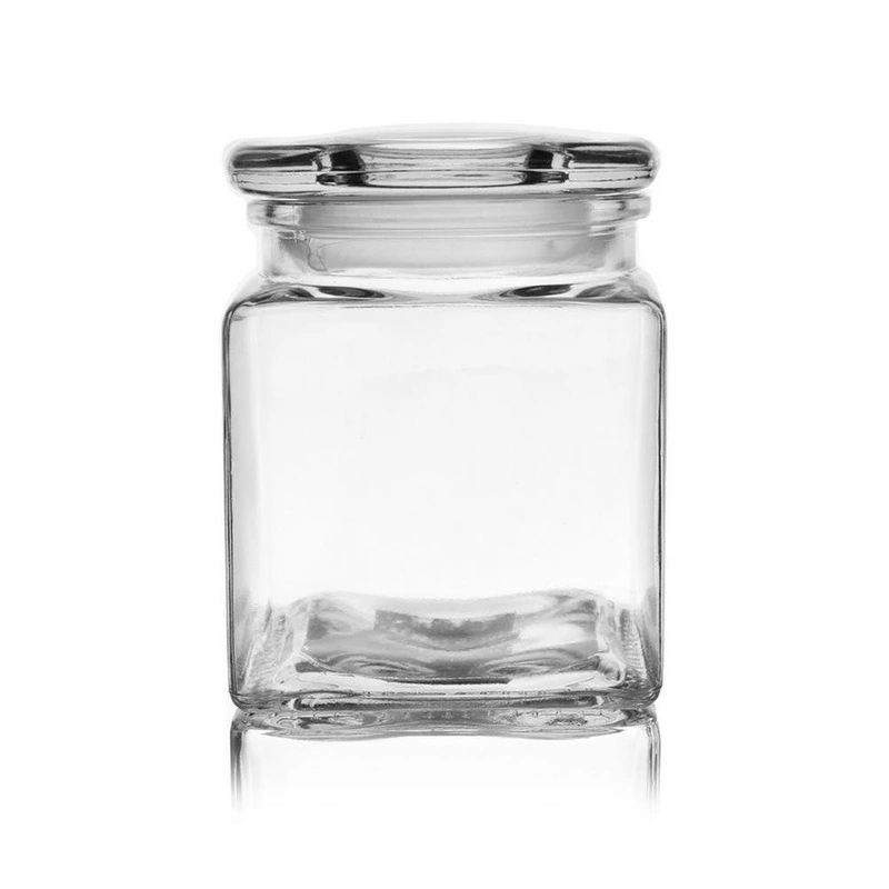Glasbehälter Vorratsglas Vorratsbehälter Küchenglas Lebensmittelbehälter quadratisch 950 ml