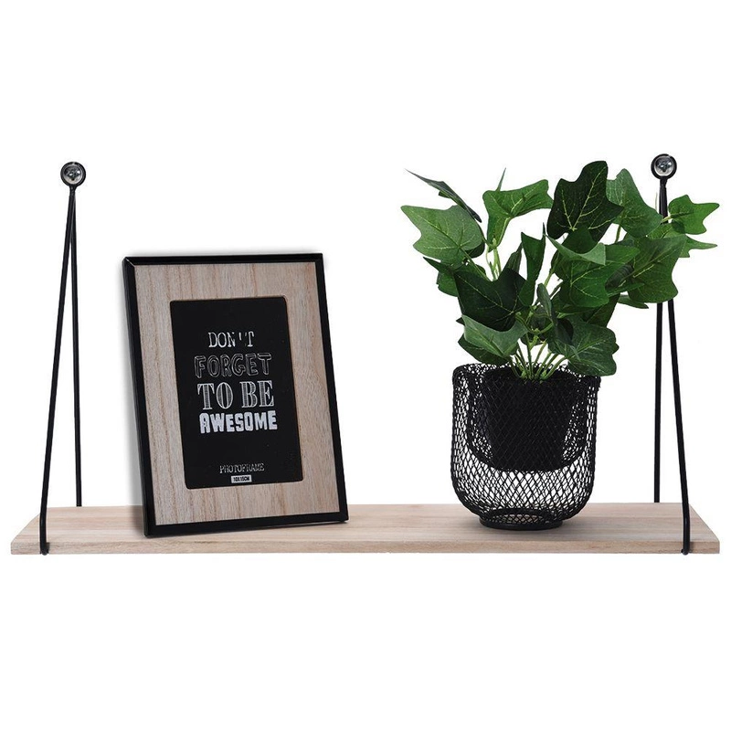 Holzregal Wandregal Schweberegal im Loft-Stil dekorativ für Kleingegenstände Zimmerpflanzen