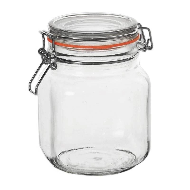 Einmachglas mit Bügelverschluss patentierter Glasbehälter BELA 1l